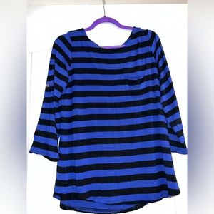 CABLE & GAGE SHIRT BLUE & BLACK - XL